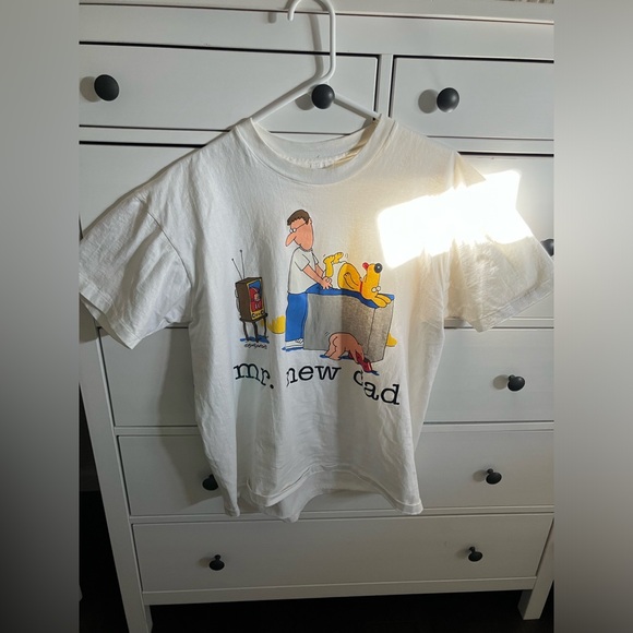Anvil Other - Vintage Jim Benton Mr. New Dad Changes T-Shirt Size L White 1992 Made In Usa